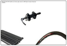 Колесо в сборе 29" заднее, алюминиевая втулка SF-A210R дисковая (6 винтов) под трещетку, эксцентрик, черные спицы, пистонированый двустеночный обод EVOLUTION (AlexRims) УТ00020659