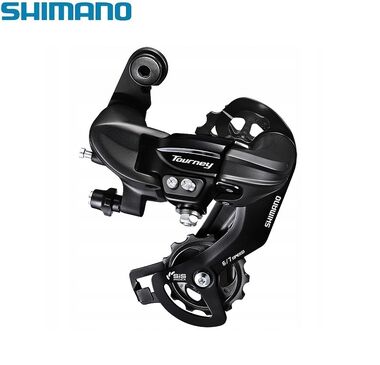 Переключатель задний SHIMANO, TOURNEY, RD-TY300, TOURNEY, 6/7 ск., под петух (черный, ARDTY300D)