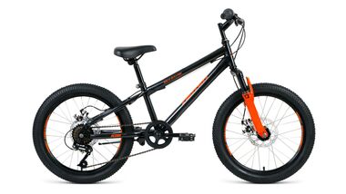 ALTAIR MTB HT 20 2.0 disc (20" 6 ск. рост 10.5") 2019-2020, черный/оранжевый, RBKT0MN06002 #0