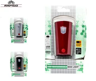 Фара передняя, RAPIDO, Super LED, с сигналом 120 дБ., USB кабель, аккумулятор 500 mAh, 4 режима работы, SB-265 (УТ00025857)