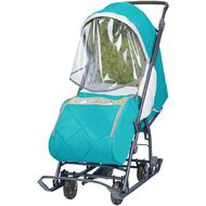 Санки-коляска детские Ника Наши Детки 3 (бирюза)
