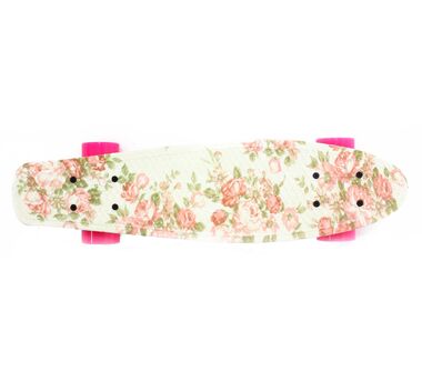 Скейтборд Hubster 22", пластиковый, Abec-7, Design Flowers (HubsterFlowers22) #0