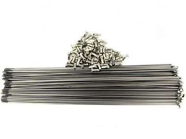 Спица 262 мм x 14G с ниппелем (12 мм) стальная, серебристая УТ00022568