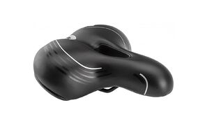 Седло комфорт 250х210 мм, HF-AZ-5554, на пружинах, с вентиляционным отверстием (УТ00023770)