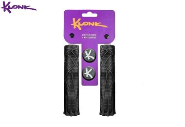 Рукоятки руля (грипсы) KLONK, 130 мм, с барендами, KLK-11018, Full Black