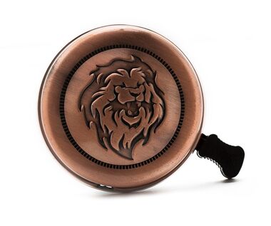 Звонок металлический, диаметр 53мм (винтажный лев, YL 20-3) #0