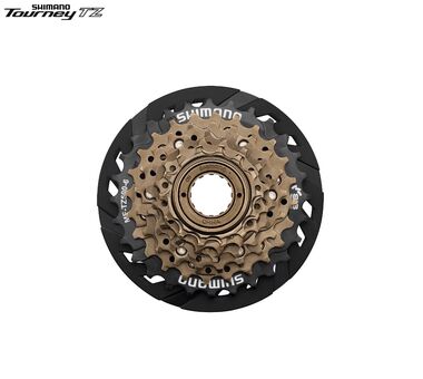 Трещотка 6 ск., SHIMANO, MF-TZ500-CP, 14-28, с защитой цепи (AMFTZ5006428CP)