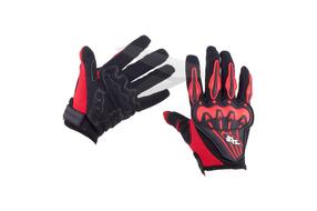 Перчатки AXE RACING, (L), полный палец, с защитой, сетка, лайкра