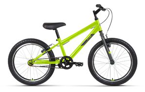 ALTAIR MTB HT 20 1.0 (20" 1 ск. рост. 10.5") 2022, ярко-зеленый/серый, IBK22AL20078