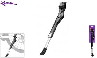KLONK Подножка 24"-29" алюминиевая телескопическая боковая, крепление на перо, KLK-23003, Black