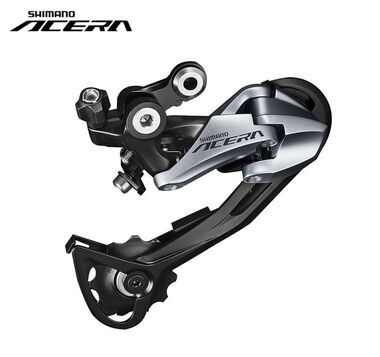 Переключатель задний SHIMANO, ACERA, RD-M3000, 9 скор., под петух, крепление (на болт) под петух, SHADOW, SGS