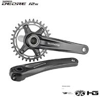 Комплект шатунов (система) SHIMANO FC-MT510-1 DEORE, 12 ск., интегрированный вал, 170 мм, с ведущей звездой 34T, инд. упаковка (черный, EFCMT5101CXA4L)