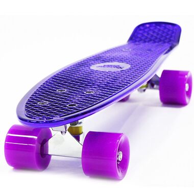 Скейтборд Hubster 22", пластиковый, Abec-7," Design Metallic Purple (HubsterMetallicP) #0 Скейтборд Hubster 22", пластиковый, Abec-7," Design Metallic Purple (HubsterMetallicP) #0