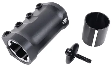 Зажим (хомут) для самоката GV, 31.8/34.9 мм, SCS, 4 болта, Parmular (Black, NN011049)