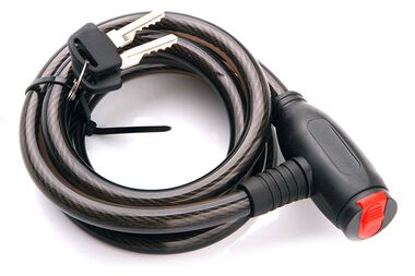 Замок противоугонный, 12 х 1500мм, трос, ключ, JK9625 #0