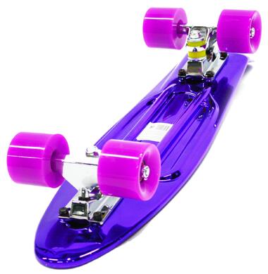 Скейтборд Hubster 22", пластиковый, Abec-7," Design Metallic Purple (HubsterMetallicP) #1 Скейтборд Hubster 22", пластиковый, Abec-7," Design Metallic Purple (HubsterMetallicP) #1