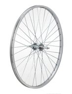 Колесо в сборе 28", обод алюмин. задний, одностеночн. (стальн. скоростн. втулка на гайке)