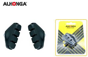 Тормозные колодки "ALHONGA", V-Brake, 50 мм, BMX/Шоссе, блистер (Тайвань, черный, ALH HJ-450.11)