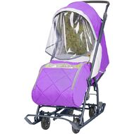 Санки-коляска детские Ника Наши Детки 3 (лаванда)
