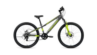 FORWARD RISE 24 2.0 disc (24" 7 ск. рост 11") 2019-2020, серый/зеленый, RBKW01647004