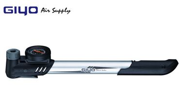 Насос компактный (ручной) GIYO, GP-43CA, Алюминиевый, универсальный, AV/FV , с манометром , Т-образная ручка, 120 psi (GP-43CA)