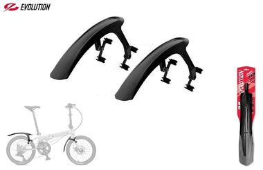 RBRL Комплект крыльев, 20"-24", FOLDING, переднее - на штаны вилки, заднее - на верхние перья рамы, MG-240F/R, EVOLUTION (черный, УТ00031437)