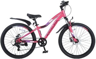 Велосипед TECH TEAM Katalina 24 disc (24" 7 ск. рост 12") розовый (NN000767)