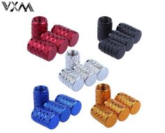 Колпачок на ниппель алюминиевый, VXM, круглый (цвета в ассортименте, УТ00019023)