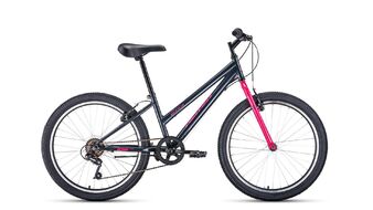 ALTAIR MTB HT 24 low (24" 6 ск. рост 14") 2019-2020, серый/розовый, RBKT01N46002