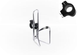 Флягодержатель алюминиевый, универсальный, со съемным крепл. на руль (серебристый)