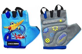 Велоперчатки детские PLANE, гелевые вставки 3XS (VG 935 child plane blue (3))