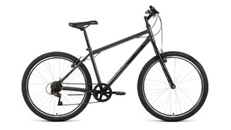 ALTAIR MTB HT 26 1.0 (26" 7 ск. рост. 19") 2022, темно-серый/черный, RBK22AL26106