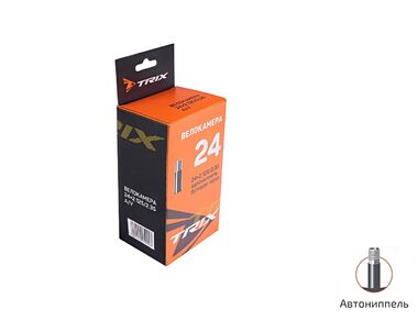 Камера 24x2,125/2,35 бутил, авто-ниппель, AV, TRIX (УТ00020755)