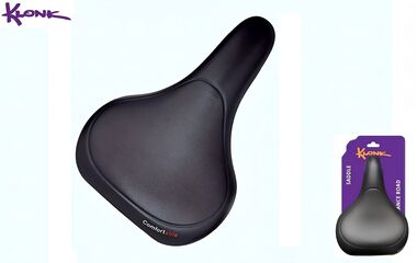 Седло KLONK, COMFORT/Vacuum Series, 268×201 мм, KLK-18017, Comfortable, Black