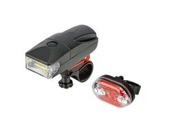 Фонари, комплект (LED перед.+зад.), KK-530, передний с диодной лентой, задний 5 LED, 4 режима работы (FWD0000KK530)