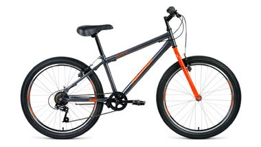 ALTAIR MTB HT 24 1.0 (24" 6 ск. рост 14") 2019-2020, серый/оранжевый, RBKT0MN46004 #0