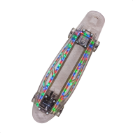 Скейтборд пластиковый Transparent light 22"