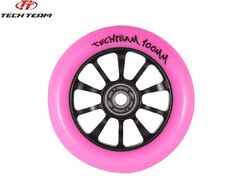 Колесо для трюкового самоката Winner, 100 мм, алюминиевое, подшипники ABEC 9 (черный/розовый, NN004042)