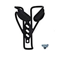 Флягодержатель алюминиевый, с поджимными вставками (черный)