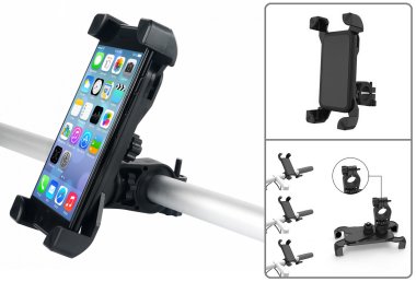 Держатель для смартфона, 5"-8", на руль, регулируемый, 360°, Bike Holder