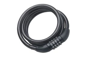 Замок противоугонный, 8 х 1000 мм, Кодовый, трос в пластик. оболочке, MEET, GD11-918 (RNVGD1191801)