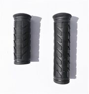 Рукоятки руля (грипсы, комплект), 120мм, резиновые, Н44, с увеличенными торцами (черный, 1GRRBK100216)