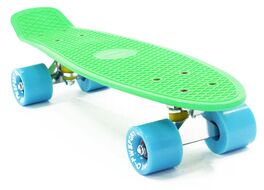 Скейтборд (Пенниборд) PWS Classic 22" зеленый/синий