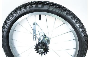 Колесо в сборе 18" заднее, алюминиевый обод, тормозная втулка, в сборе с покрышкой (18х1,95) и камерой (УТ00019440)