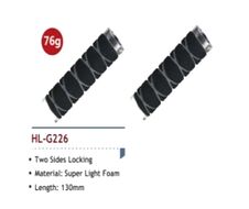 Рукоятки руля (грипсы, комплект), 130мм, Two Sides Lock Alu, инд. упак., New Vision