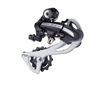 Переключатель задний, Shimano ACERA, RD-M360-L SGS, на 7-8 ск., под петух (черный, DANCERD-M360-L78) #0