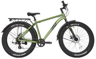 Велосипед TECH TEAM FLEX 26 disc (Fat Bike 26" 21 ск. рост 19") зеленый (NN010432)