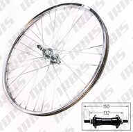 Колесо в сборе, 24", заднее, хромированное