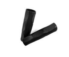 Рукоятки руля (грипсы, комплект), 125 мм, резиновые анатомические (черный, YGRPBK0005)