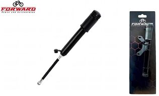 Насос компактный (ручной) FORWARD, Алюминиевый, универсальный, с выдвижным шлангом, 22х220 мм, блистер, QT-1013 (УТ00021986)